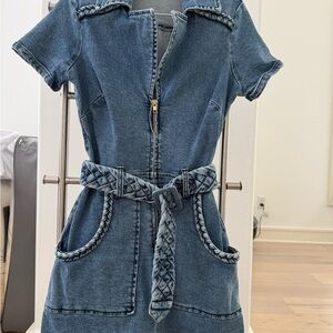 Show Me Your MuMu Blue Denim Mini Dress
